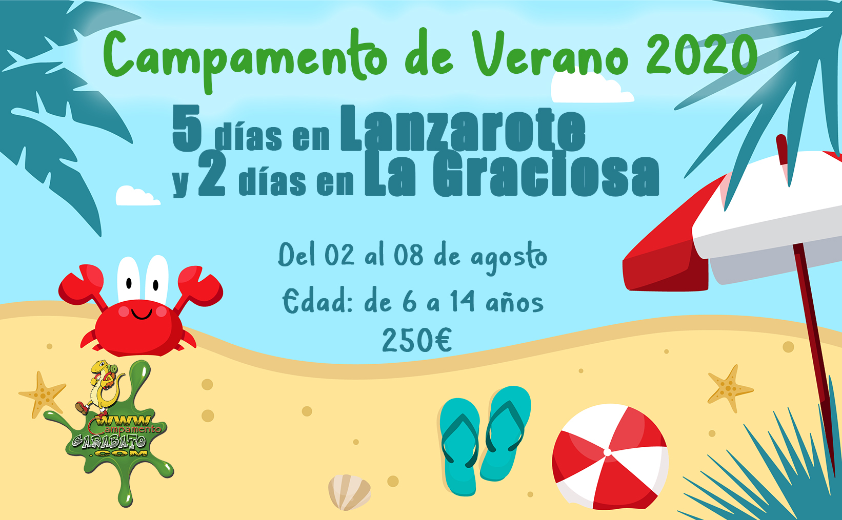 Campamento De Verano En Lanzarote Y La Graciosa Completo Campamento Garabato Tenerife Canarias 7855